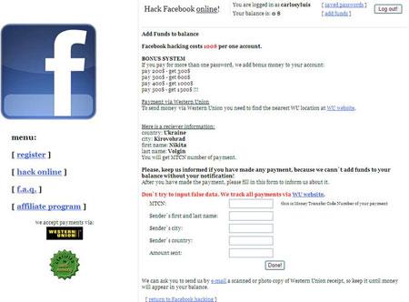 Hackear facebook, entrar en cuentas privadas facebook por 100 euros